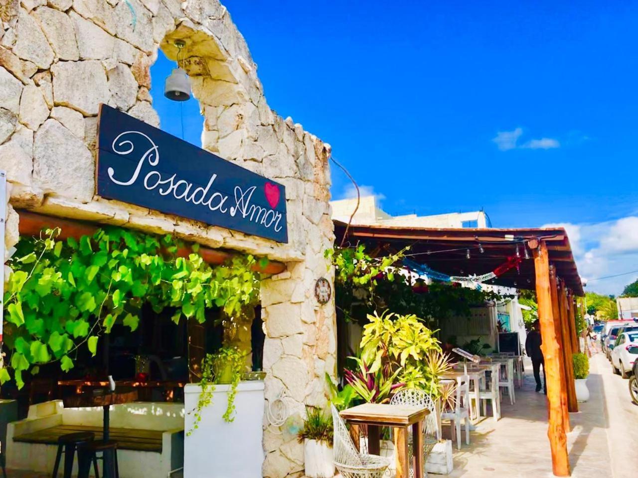 Posada Amor Hotel Boutique プエルト・モレロス エクステリア 写真